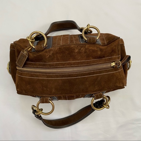 Coach Bags Coach Brown Suede Shoulder Bag Poshmark